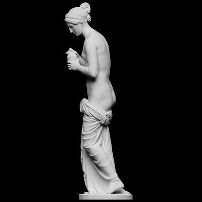 Psyche with the Jar Statue | Cupid and Psyche Myth | Thorvaldsen | 12k Resin or Marble composite PLA