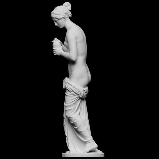 Psyche with the Jar Statue | Cupid and Psyche Myth | Thorvaldsen | 12k Resin or Marble composite PLA