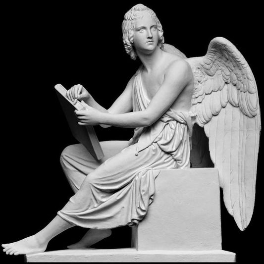 Seated Angel Statue by Thorvaldsen | St. Peter's Basilica Replica | Vatican Art | 12k Resin or Marble composite PLA