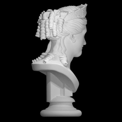 Bust of Peace by Canova | Neoclassical Allegory Statue | Serenity Art | 12k Resin or Marble composite PLA