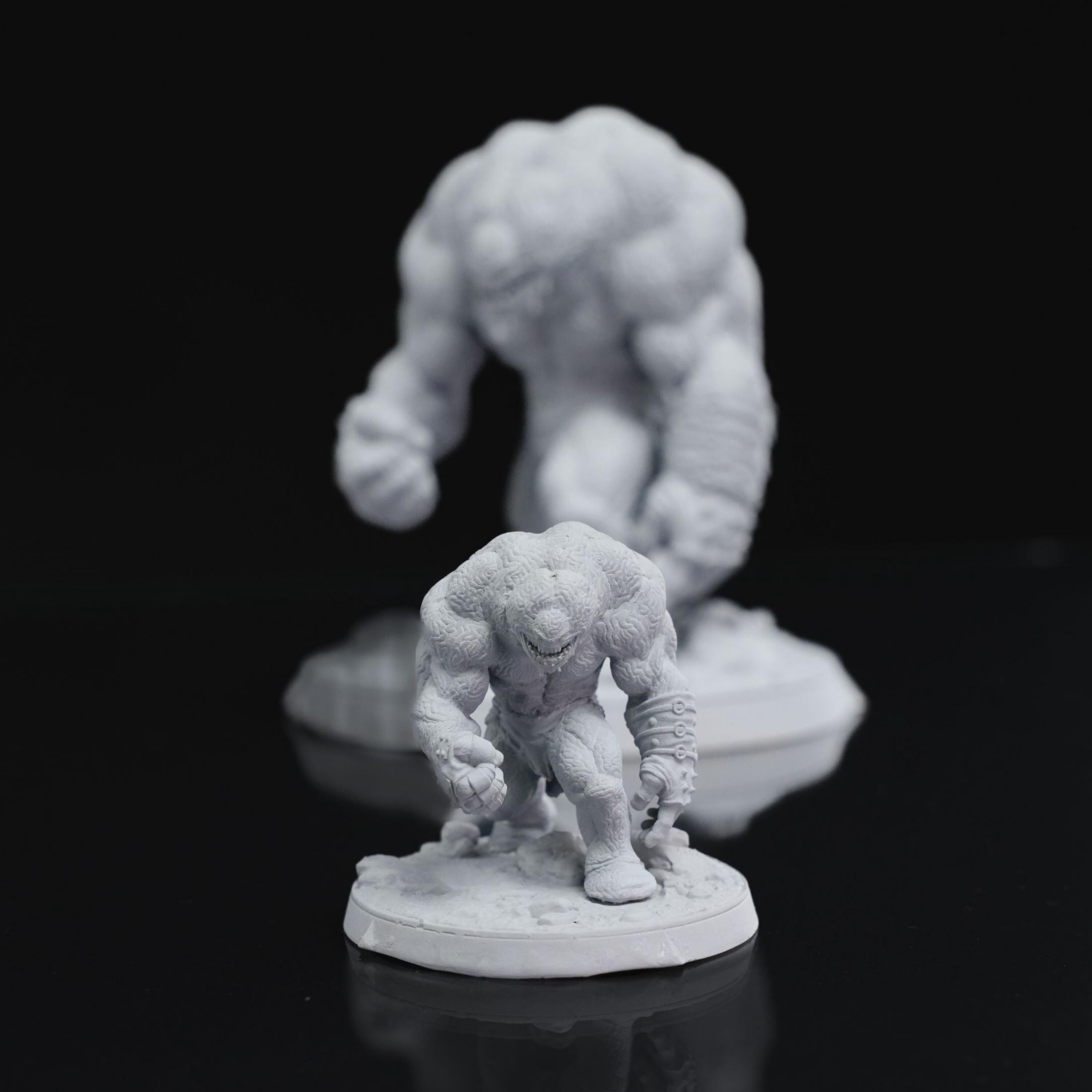 12K Resin Brain Golem Miniature: D&D Boss Monster, Unpainted