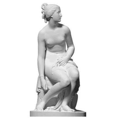 Nymph Preparing For The Bath Statue | Neoclassical Art | Bathing Nymph | 12k Resin or Marble composite PLA