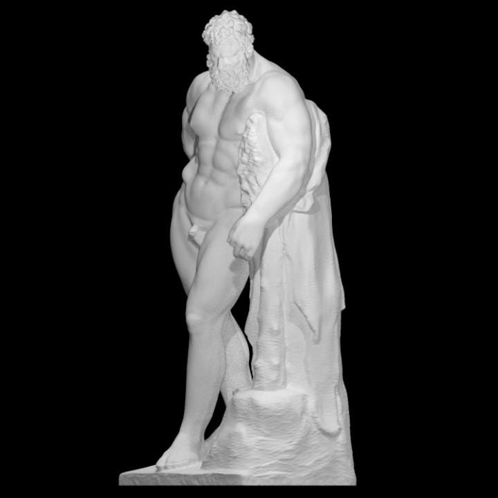 Farnese Hercules Bust | The Weary Hercules | Greek Hero Mythology | 12k Resin or Marble composite PLA