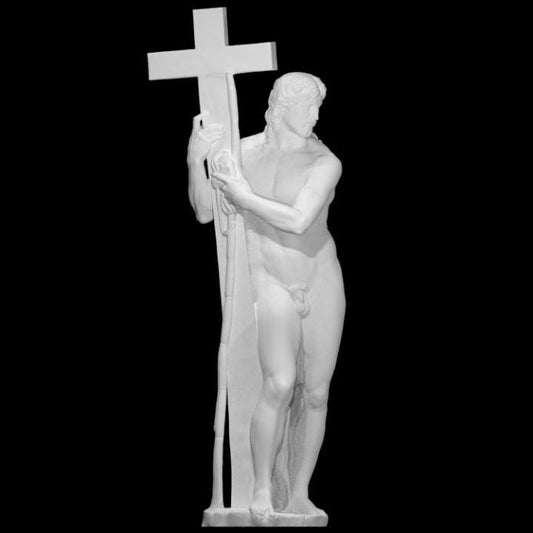 Risen Christ Statue by Michelangelo | The Redeemer | Christian Art | 12k Resin or Marble composite PLA