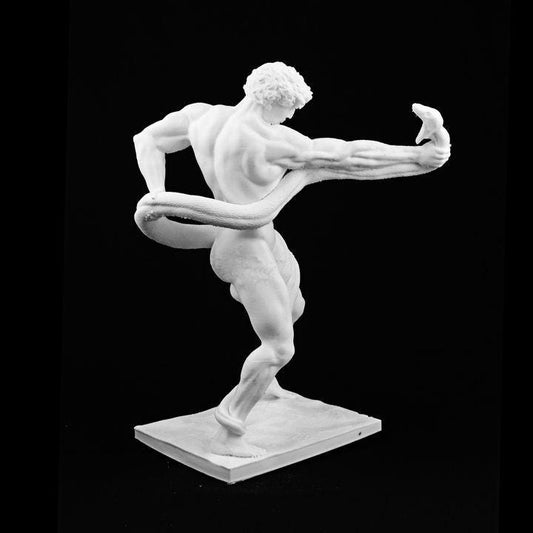 Athlete Wrestling a Python Statue | Frederic Leighton | Victorian Art | 12k Resin or Marble composite PLA