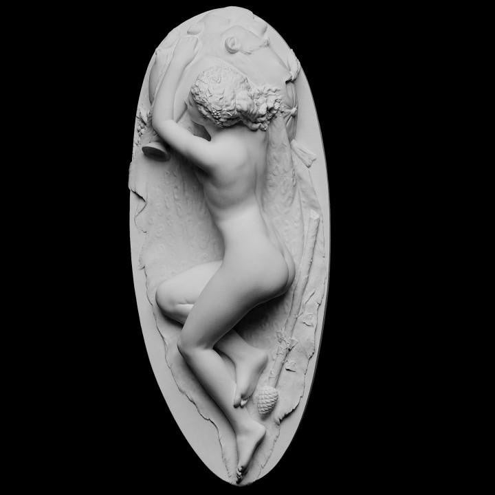 Sleeping Bacchante Statue | Follower of Dionysus | Roman Mythology Art | 12k Resin or Marble composite PLA