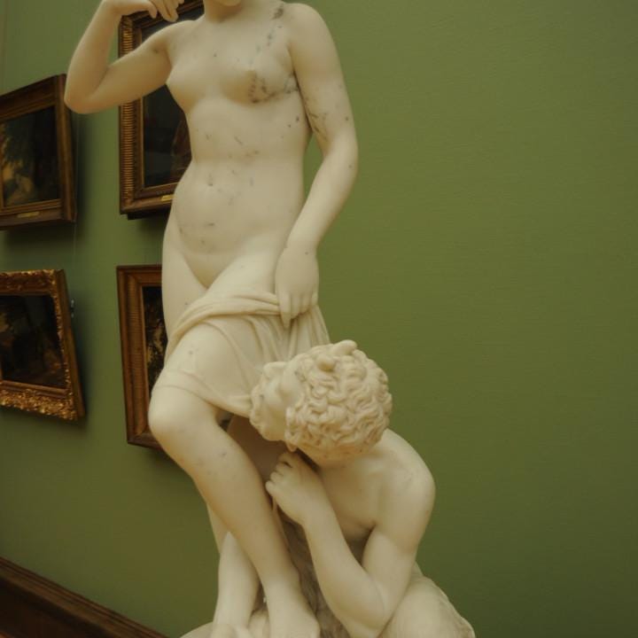 Satyr and Nymph Statue | Greek Mythology | Faun and Nymph | 12k Resin or Marble composite PLA