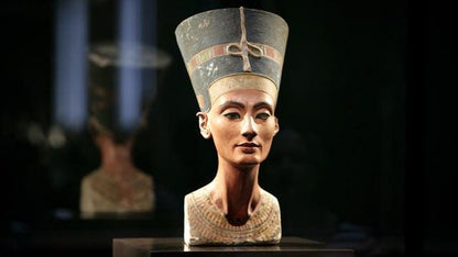 Nefertiti Bust Replica - Neues Museum | Egyptian Queen Statue | Ancient Egypt Home Decor | 12k Resin or Marble composite