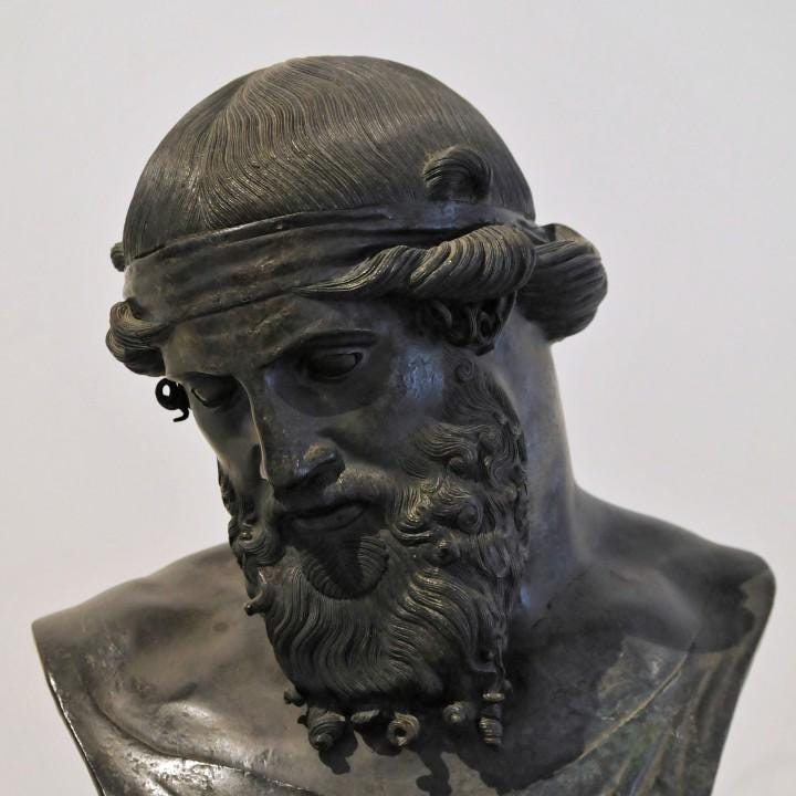 Dionysus Bust - Greek God of Wine | Mythology Home Decor | Classic Roman Art Statue | 12k Resin or Marble composite