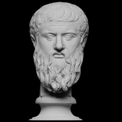 Bust of Plato - Greek Philosopher | Ancient Philosophy Decor | The Academy Statue | 12k Resin or Marble composite