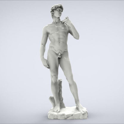 Michelangelo's David Statue | Full Body Florence Replica | Renaissance Art Home Decor | 12k Resin or Marble composite