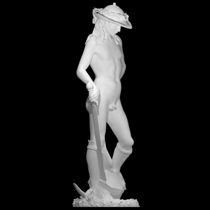 Donatello's David Statue | Renaissance Art Replica | Florence Bargello Museum | 12k Resin or Marble composite