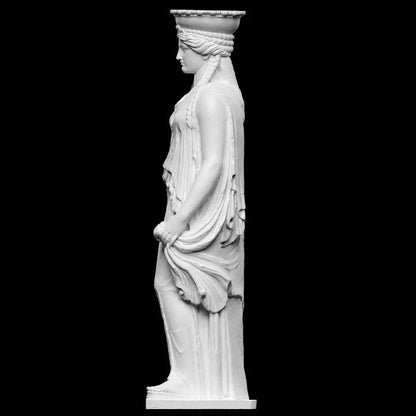 Caryatid Statue from the Acropolis | Erechtheion Porch | Ancient Greek Art | 12k Resin or Marble composite