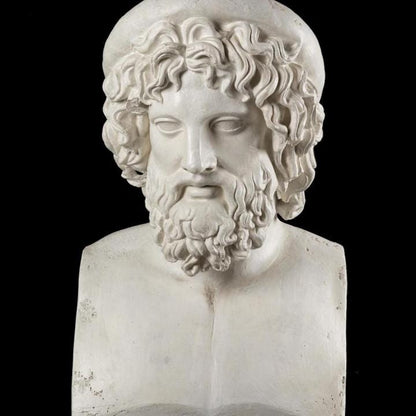 Bust of Asclepius | Greek God of Medicine | Healing & Doctor Gift | 12k Resin or Marble composite