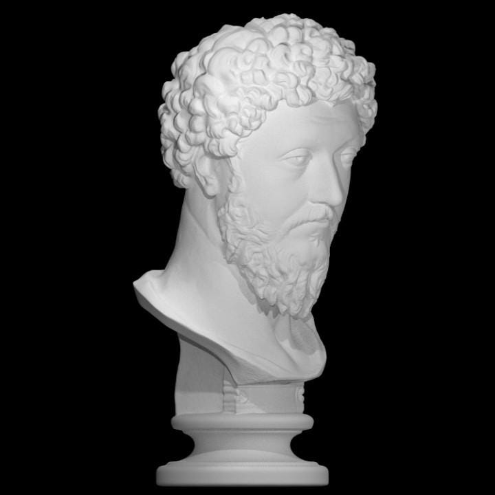 Marcus Aurelius Bust | Stoic Philosopher King | Roman Emperor Statue | 12k Resin or Marble composite