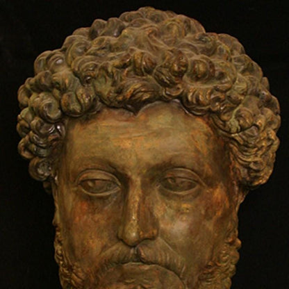 Marcus Aurelius Bust | Stoic Philosopher King | Roman Emperor Statue | 12k Resin or Marble composite