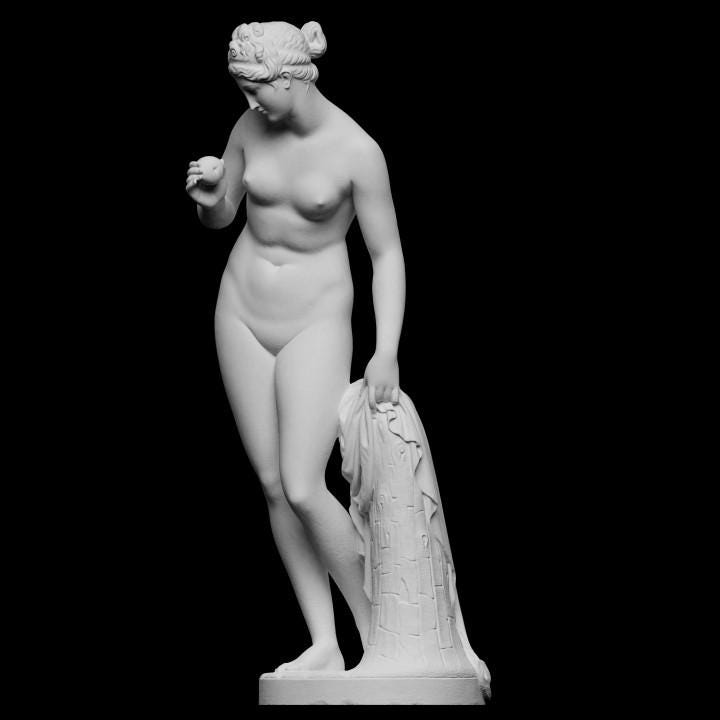 Venus with the Apple Statue | Venus Victrix | Judgement of Paris Myth | 12K Resin or Marble composite
