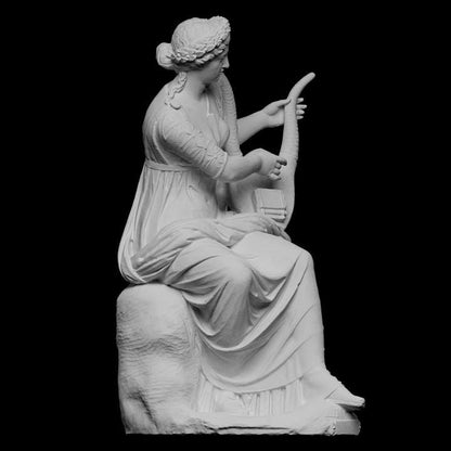 Terpsichore Statue | Greek Muse of Dance | Vatican Museum Replica | 12k Resin or Marble composite