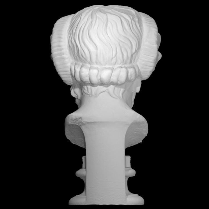 Zeus Ammon Bust | Greek Egyptian Syncretic God | Horned Zeus | 12k Resin or Marble composite