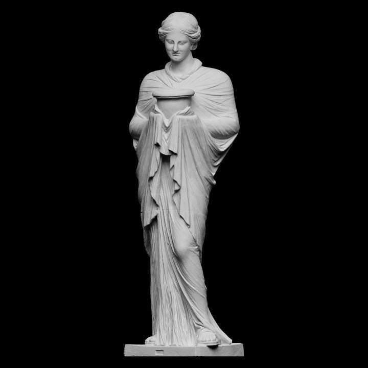 Priestess or Muse Statue | Ancient Greek Art | Spiritual Altar Figure | 12k Resin or Marble composite