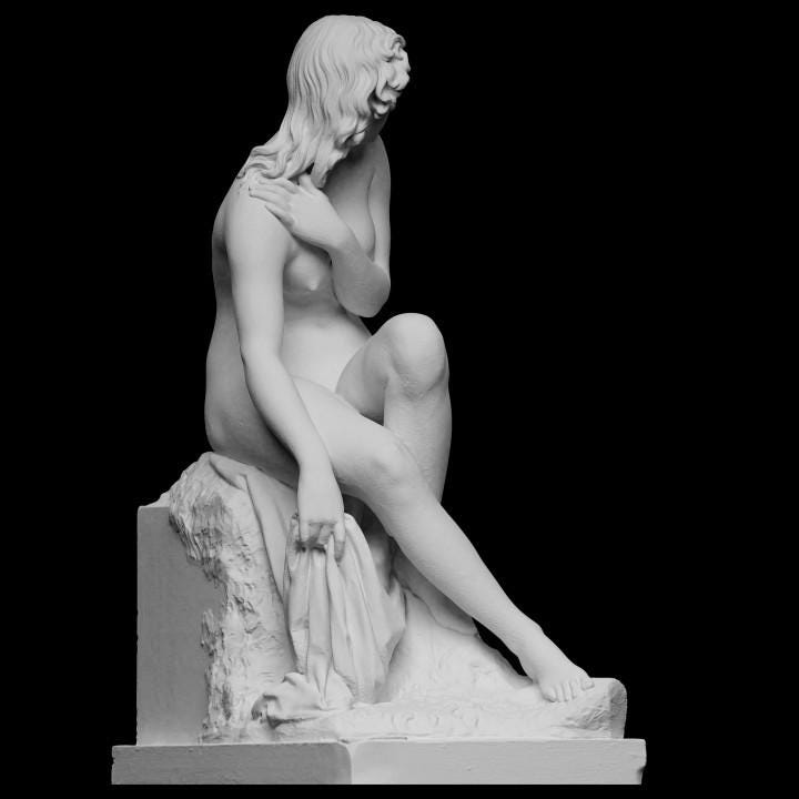 Susanna at the Bath Statue | Biblical Art | Susanna and the Elders | 12k Resin or Marble composite