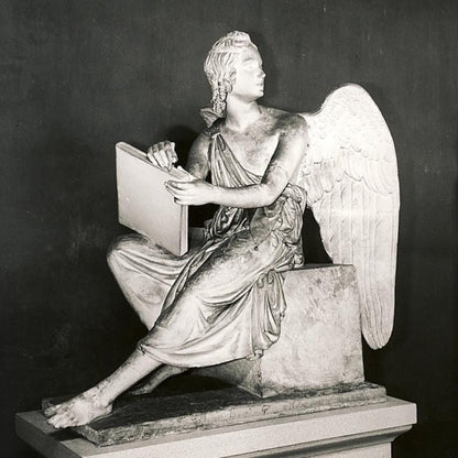 Seated Angel Statue by Thorvaldsen | St. Peter's Basilica Replica | Vatican Art | 12k Resin or Marble composite PLA