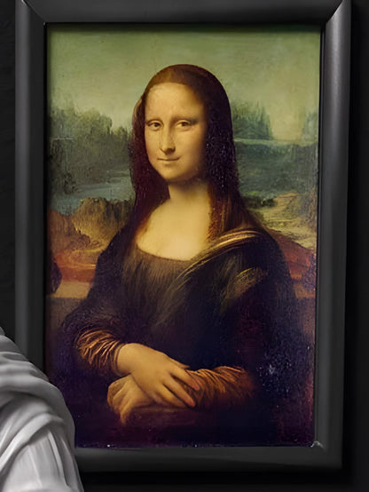 Mona Lisa Bust | 3D Statue from da Vinci's Painting | Renaissance Art | 12k Resin or Marble composite PLA