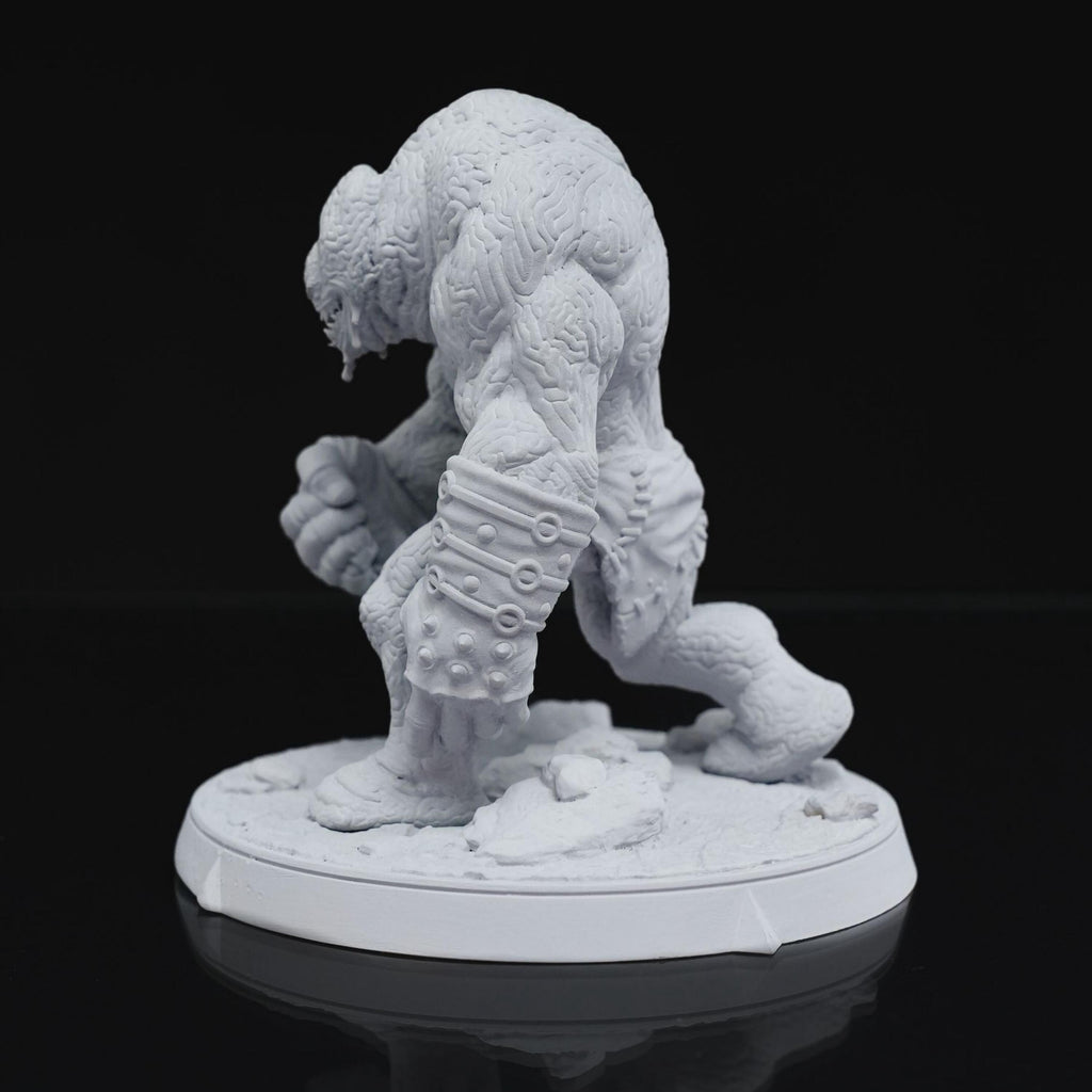 12K Resin Brain Golem Miniature: D&D Boss Monster, Unpainted