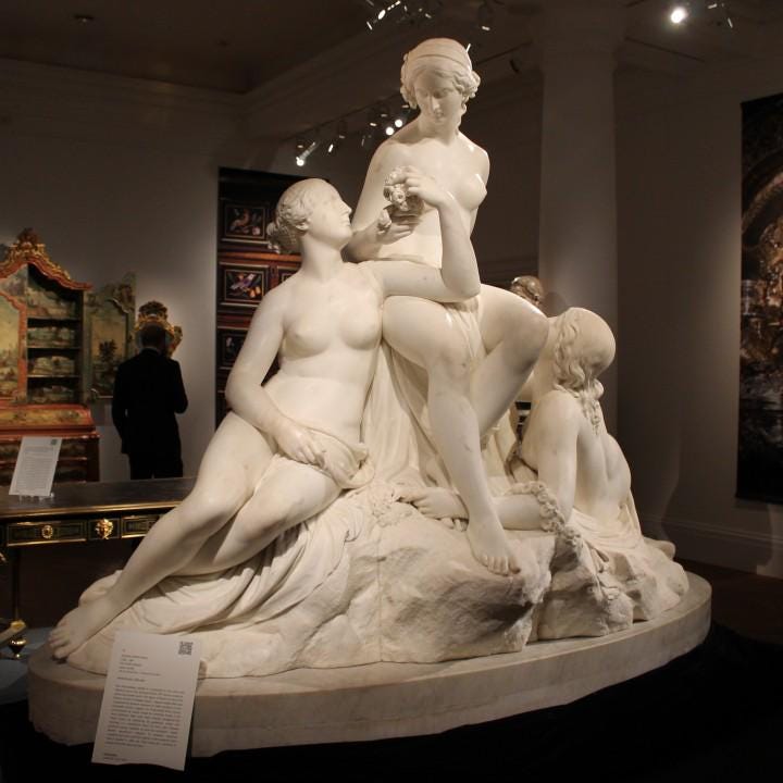 The Three Graces Statue by Canova | Neoclassical Mythology Art | The Charites | 12k Resin or Marble composite PLA