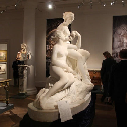 The Three Graces Statue by Canova | Neoclassical Mythology Art | The Charites | 12k Resin or Marble composite PLA