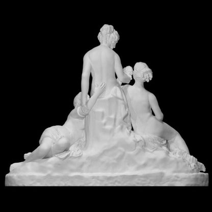 The Three Graces Statue by Canova | Neoclassical Mythology Art | The Charites | 12k Resin or Marble composite PLA