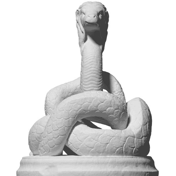 The Glycon Snake God Statue | Roman Cult Art | Constanța Museum | 12k Resin or Marble composite PLA