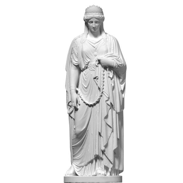 Zenobia in Chains Statue | The Warrior Queen of Palmyra | Harriet Hosmer | 12k Resin or Marble composite PLA