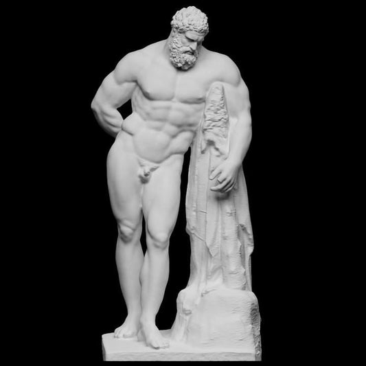 Farnese Hercules Bust | The Weary Hercules | Greek Hero Mythology | 12k Resin or Marble composite PLA