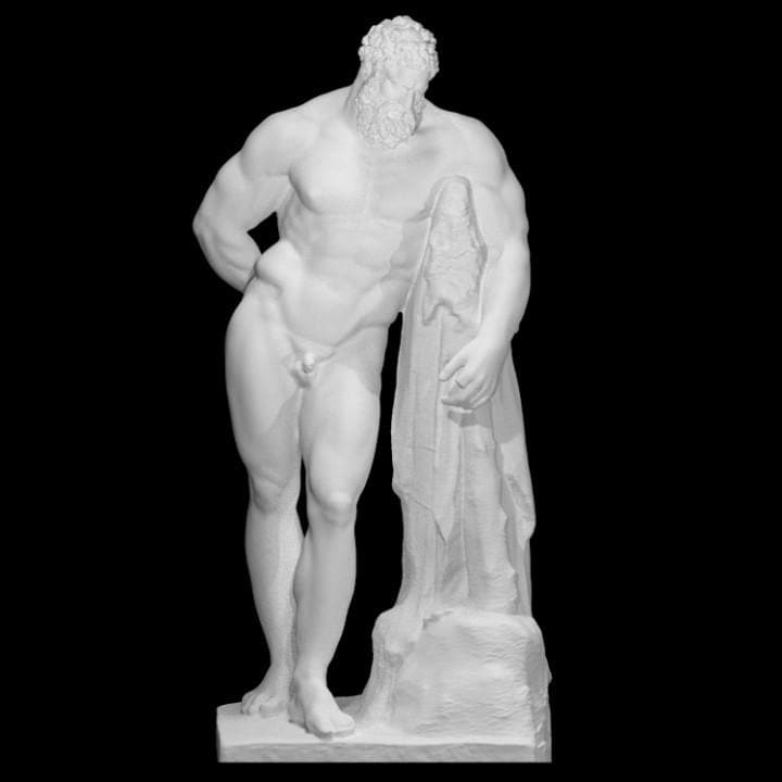 Farnese Hercules Bust | The Weary Hercules | Greek Hero Mythology | 12k Resin or Marble composite PLA