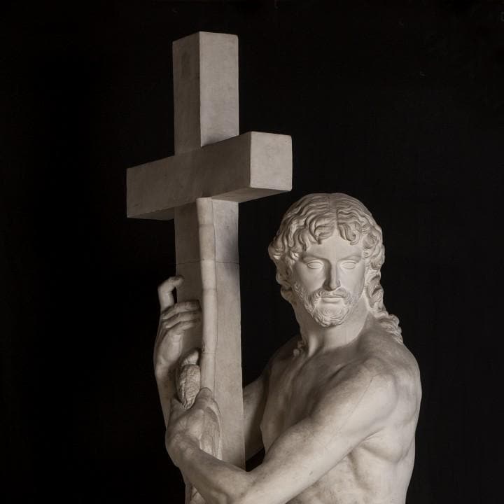 Risen Christ Statue by Michelangelo | The Redeemer | Christian Art | 12k Resin or Marble composite PLA