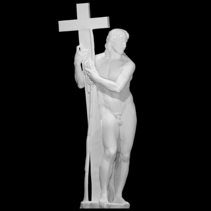 Risen Christ Statue by Michelangelo | The Redeemer | Christian Art | 12k Resin or Marble composite PLA