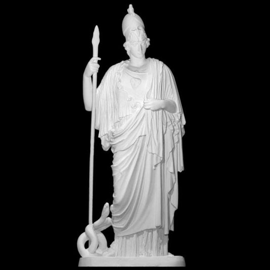 Athena Pallas Giustiniani Bust | Greek Goddess of Wisdom Statue | Minerva | 12k Resin or Marble composite PLA