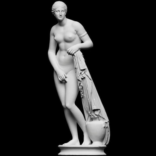 Aphrodite of Knidos Statue | Praxiteles | First Female Nude Sculpture | 12k Resin or Marble composite PLA