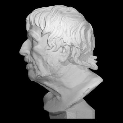 Pseudo-Seneca Bust | Portrait of Hesiod | Roman Bronze Replica | 12k Resin or Marble composite PLA