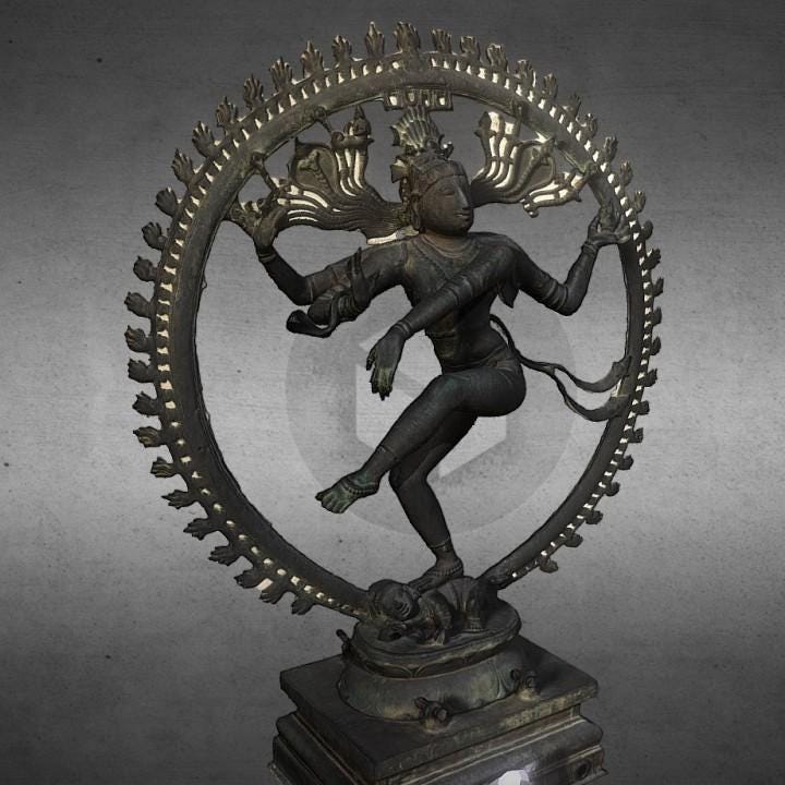 Shiva Nataraja Statue | Lord of the Dance | Hindu God of Creation | 12k Resin
