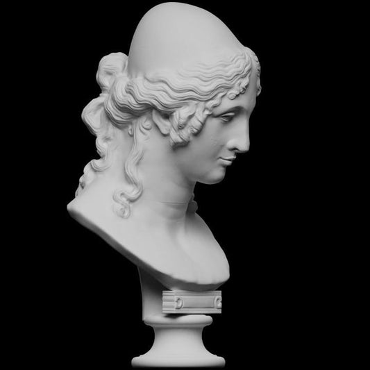 Bust of Helen of Troy by Canova | The Most Beautiful Woman | Greek Myth | 12k Resin or Marble composite PLA