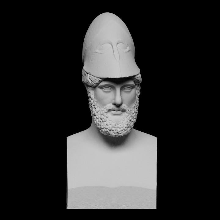 Bust of Pericles | Athenian Statesman & General | Golden Age of Athens | 12k Resin or Marble composite PLA