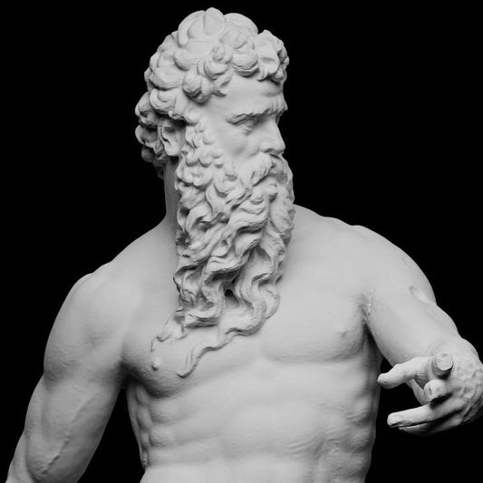 Neptune and Triton by Bernini | God of the Sea | Baroque Masterpiece | 12k Resin or Marble composite PLA