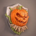 3D Printed Halloween Pumpkin Wall Decor: Spooky Hanging Ornament