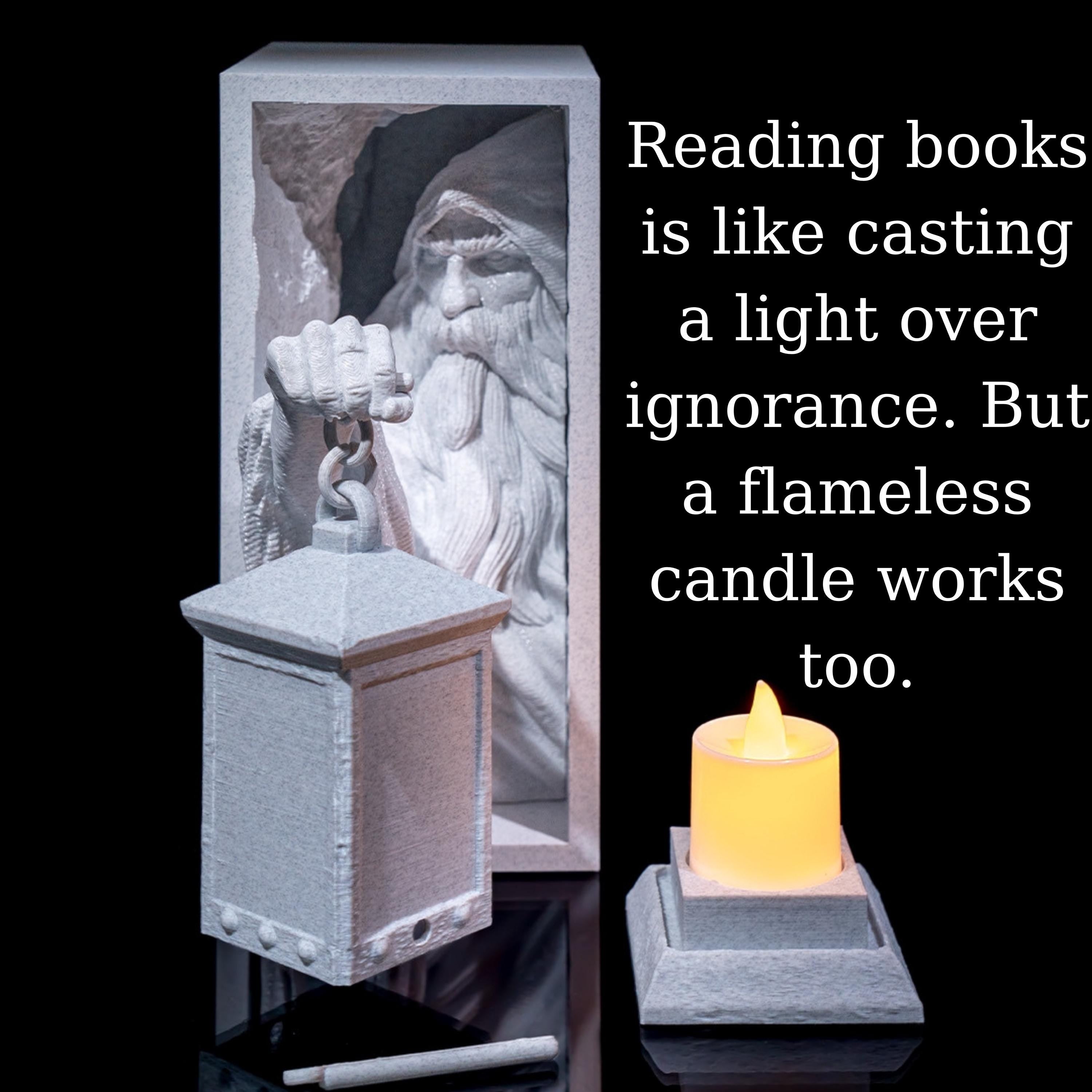 3D Printed Wizard Book Nook: Gothic Library Bookshelf Insert