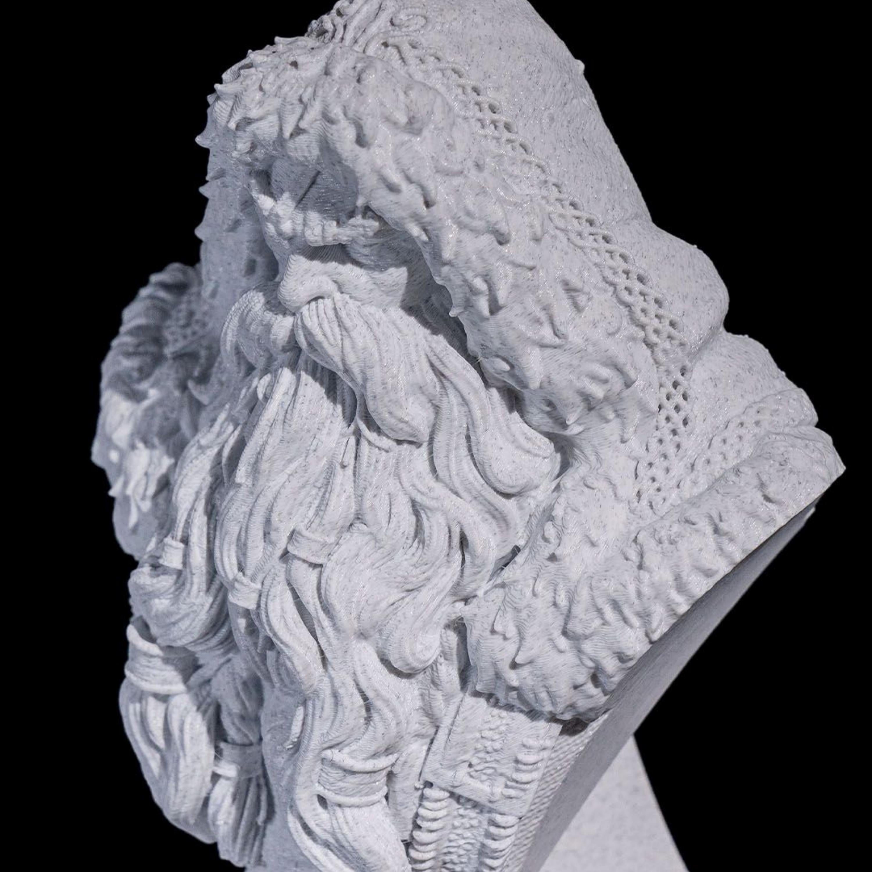3D Printed Nordic Santa Bust: PLA Holiday Sculpture (STLFLIX Design)