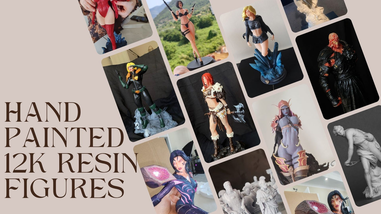 20cm Ada Wong Figure – 12K Resin Handmade & Hand-Painted Collectible Figure