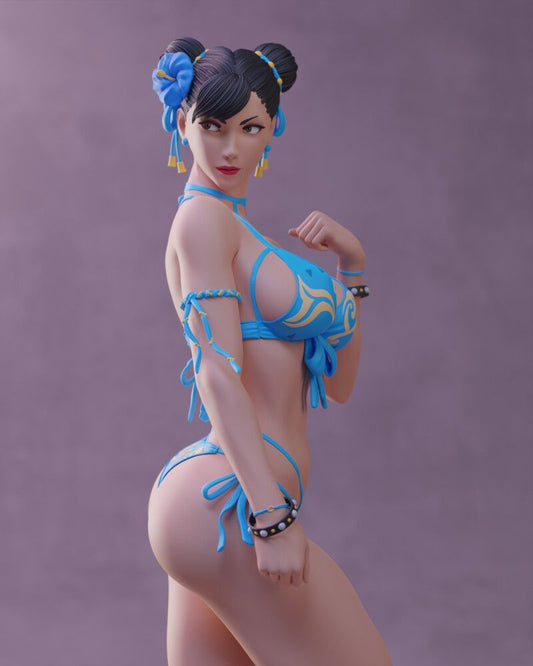 Chun-Li Bikini Resin Statue Handmade Hand Painted 1/4 1/6 Scale Collectible