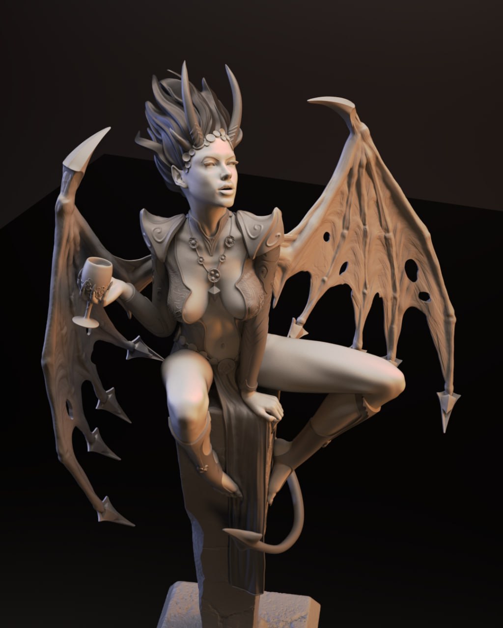 1-18 Scale Mizora Statue -12K Resin Figure - Unpainted